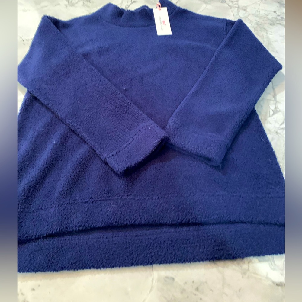 NWT Vineyard Vines Children’s size 16 Deep Bay Fuzzy Mockneck Tunic